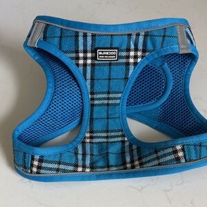Blue Plaid Breathable Dog Harness
